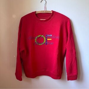 UNITED COLORS OF BENETTON vintage graphic drop-shoulder crew neck sweater